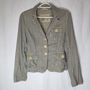 Gap 1969 Hickory Stripe Workwear Jacket Cottagecore Railroad Cotton M